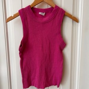 Cotton:On Pink Rinbed Tank - size XS Like new!!
